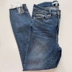 Good American Skinny Ankle Cropped Jeans
